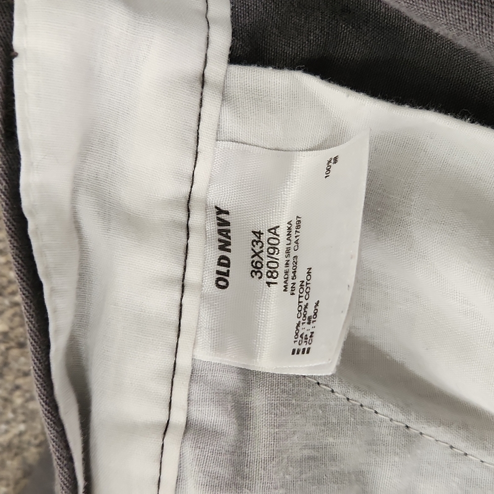 Old Navy Casual Pants 36x34 Charcoal - Picture 4 of 4